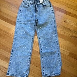 Studded Blue Jeans
